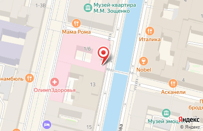 Банкомат Россия на метро Невский проспект на карте