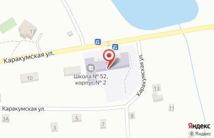Избирательный участок №375 на Каракумской улице на карте