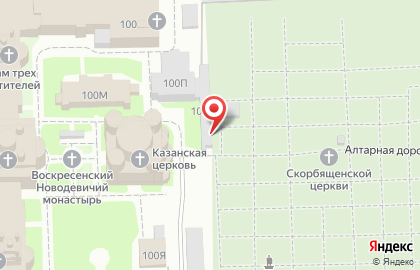 Новодевичье кладбище на карте