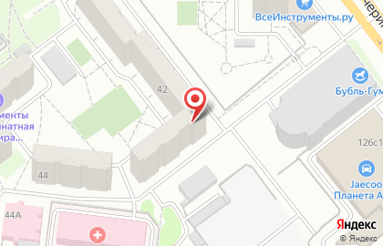 Продуктовый магазин Семья в Калининском районе на карте