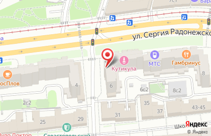 Кофейня ВыпечкинЪ на улице Сергия Радонежского на карте