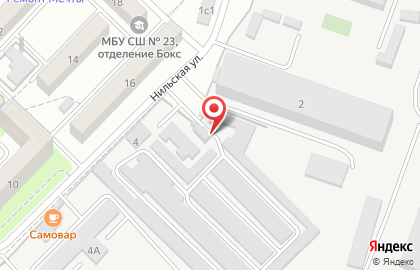 Автогаражный кооператив Корвет в Дзержинском районе на карте