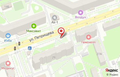 Артезианский источник на улице Петрищева на карте