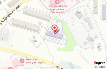 Детский сад №62 на улице Дзержинского на карте