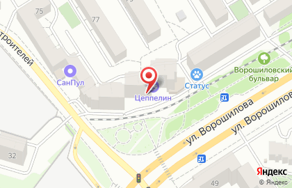 Аудиторская фирма Аудит-Комплекс на улице Ворошилова на карте