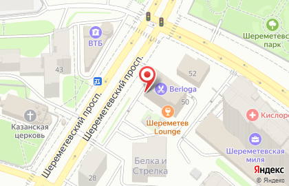 Телекоммуникационная компания Энфорта на Шереметевском проспекте на карте