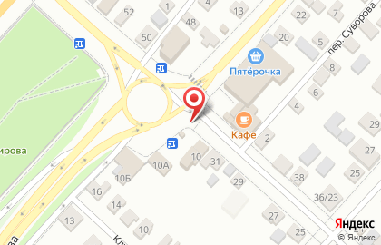 Киоск по продаже фруктов и овощей, Кировский округ на улице Суворова на карте