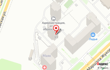 Магазин автозапчастей Exist.ru на улице Маршала Жукова на карте