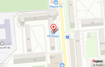 Ветеринарная клиника ИнТерра на Новосибирской улице, 12 на карте