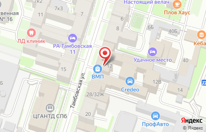 Компания Центр Безопасных Решений на Тамбовской улице на карте