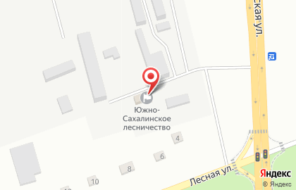Южное лесное хозяйство на карте