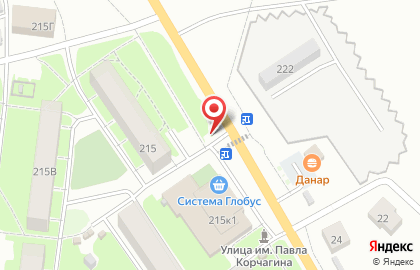 Киоск по продаже печатной продукции Роспечать на улице Павла Корчагина на карте