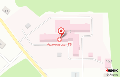 Арамильская городская больница на Садовой улице на карте
