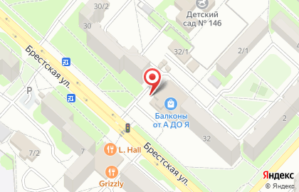 Хлебная лавка в Дзержинском районе на карте