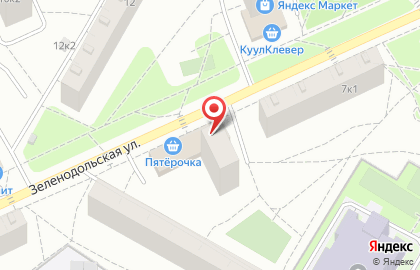 Киоск фастфудной продукции на Зеленодольской улице на карте