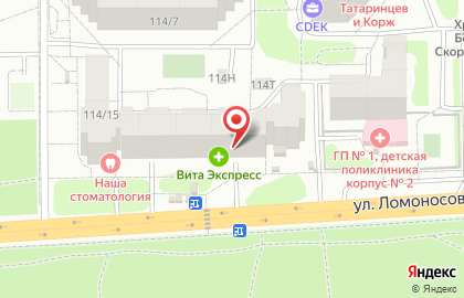 Магазин Правильная корзинка на улице Ломоносова, 114/8 на карте