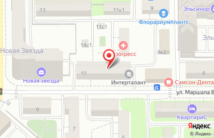 Школа кунг-фу "Чёрный Дракон" на Маршала Вершинина на карте