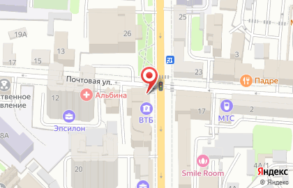 Банкомат ВТБ на улице Радищева, 24 на карте