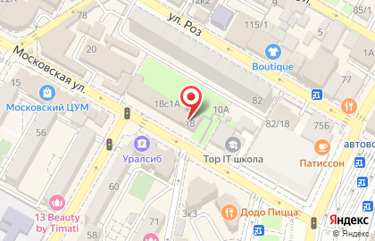 Пеликан на Московской улице на карте