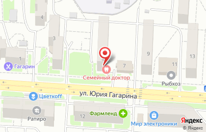 Ладушка на улице Юрия Гагарина на карте