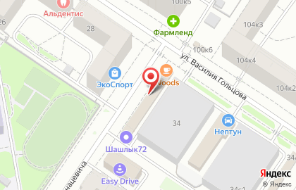 Розничный магазин Орехмаркет на улице Василия Гольцова на карте