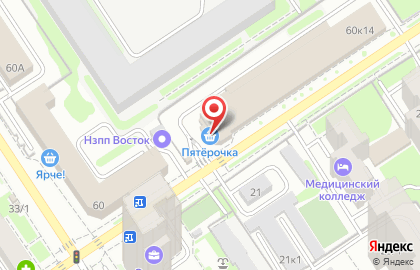 Магазин Хмельной дворик в Заельцовском районе на карте