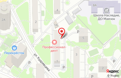 Ti Amo на улице Кудрявцева на карте
