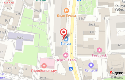 Бнп Париба ЗАО Отделение Полянка на карте