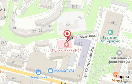 Поликлиника №2 в Ленинском районе на карте