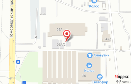Столовая Колос в Кемерово на карте