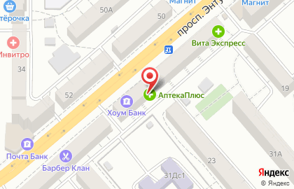 Автоинлайн на проспекте Энтузиастов на карте