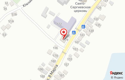 Продуктовый магазин на улице 8 Марта на карте