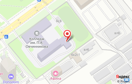 Политехнический техникум №13 им. П.А. Овчинникова на Бибиревской улице на карте