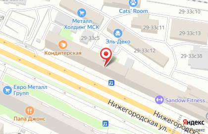 Автомат с готовой едой Ginza GO на Нижегородской улице на карте