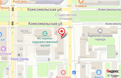 SPAR на Комсомольской на карте