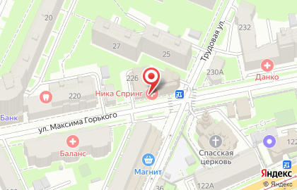 Стоматологическая клиника Айболит на улице Максима Горького на карте