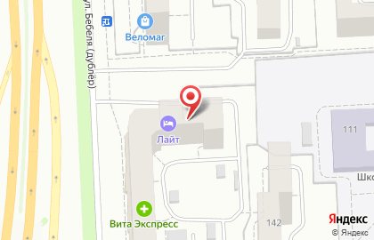 Гостиничный комплекс Лайт в Железнодорожном районе на карте