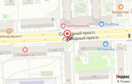 Киоск по продаже фруктов и овощей в Железнодорожном районе на карте