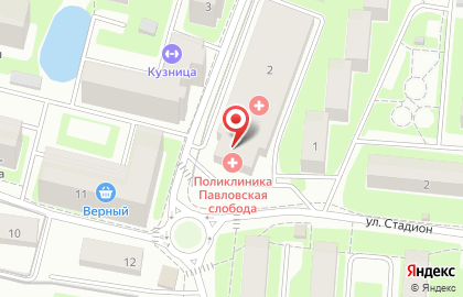 Детская поликлиника Павловская участковая больница на Советской улице на карте