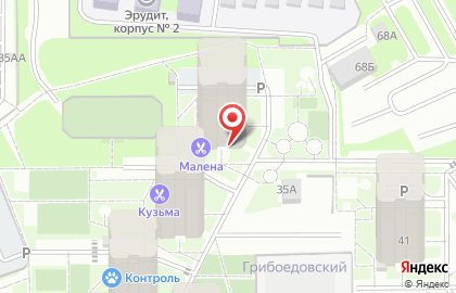 Продуктовый магазин Кедр в Мотовилихинском районе на карте