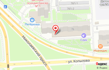 Парикмахерская Валентина в Октябрьском районе на карте