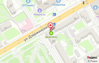 Парикмахерская Вдохновение на улице Дзержинского на карте