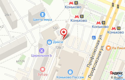 Магазин автозапчастей Ниссан-Рус на Профсоюзной улице на карте