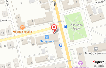 Киоск горячего питания на Октябрьской улице на карте