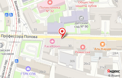 Магазин кофе с собой Leon coffee на улице Профессора Попова на карте