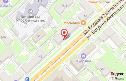 Салон красоты Пани Модница на улице Богдана Хмельницкого на карте
