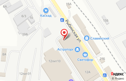 Торгово-производственная фирма Дельта на Рыбинской улице на карте