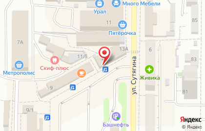 ТЦ Тройка на улице Сутягина на карте