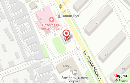 Научно-исследовательский институт экспертиз на улице Карла Маркса, 68 на карте