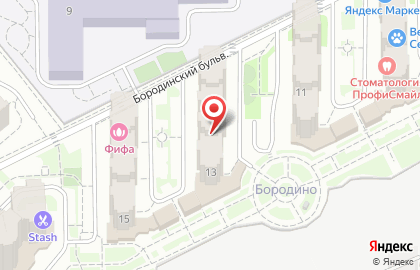 Медицинский центр Сити-Мед Лаб на Бородинском бульваре на карте